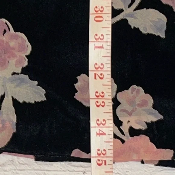 Nanette Lepore Floral Velvet-Like Dress | Soft Luxe Feel | Keyhole Neckline - Picture 8 of 13